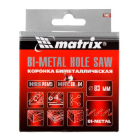 Коронка для металла Matrix Bi-Metall D83 мм