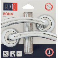 Дверные ручки Punto Bona без запирания цвет хром