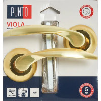 Дверные ручки Punto Viola без запирания цвет матовое золото