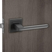 Дверные ручки 139 BL без запирания комплект цвет черный