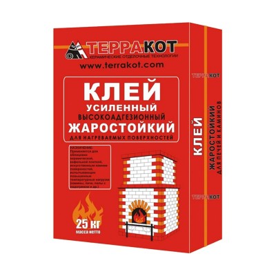 Терракот клей для печной плитки жаростойкий (25кг)
