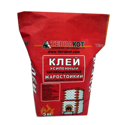 Терракот клей для печной плитки жаростойкий (5кг)